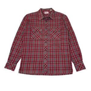 Elwood Long Sleeve Retro Flannel Shirt Men's Large Lumberjack Cottage